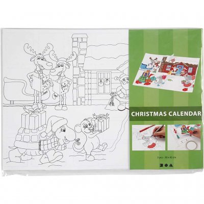 Christmas Calendar With Print Pack of 5