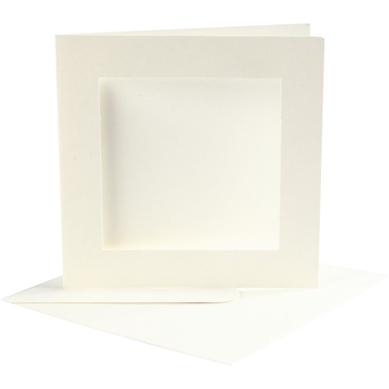 Creativ - Window Aperture Cards & Envelopes - Off-White (x10)