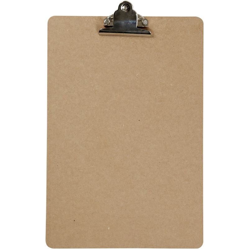 Clipboard A4 3mm 1pc Silver MDF