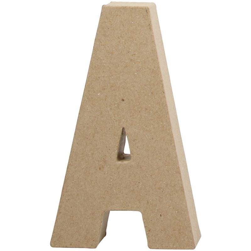 Letter A - 20.5cm - Single Paper mâché