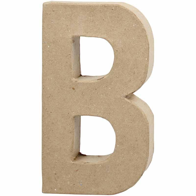 Letter B - 20.5cm - Single Paper mâché