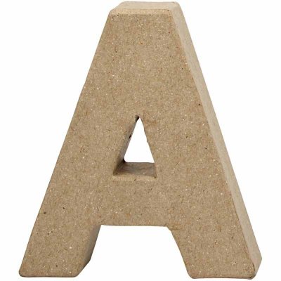 Letter A - 10cm - Single Paper mâché