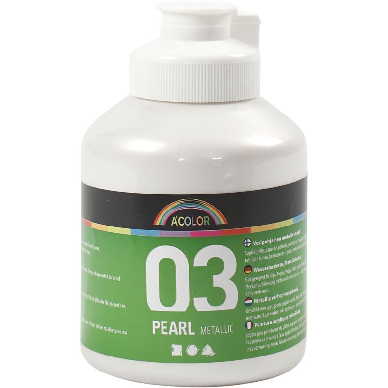 A Colour acrylic paint 500ml, white