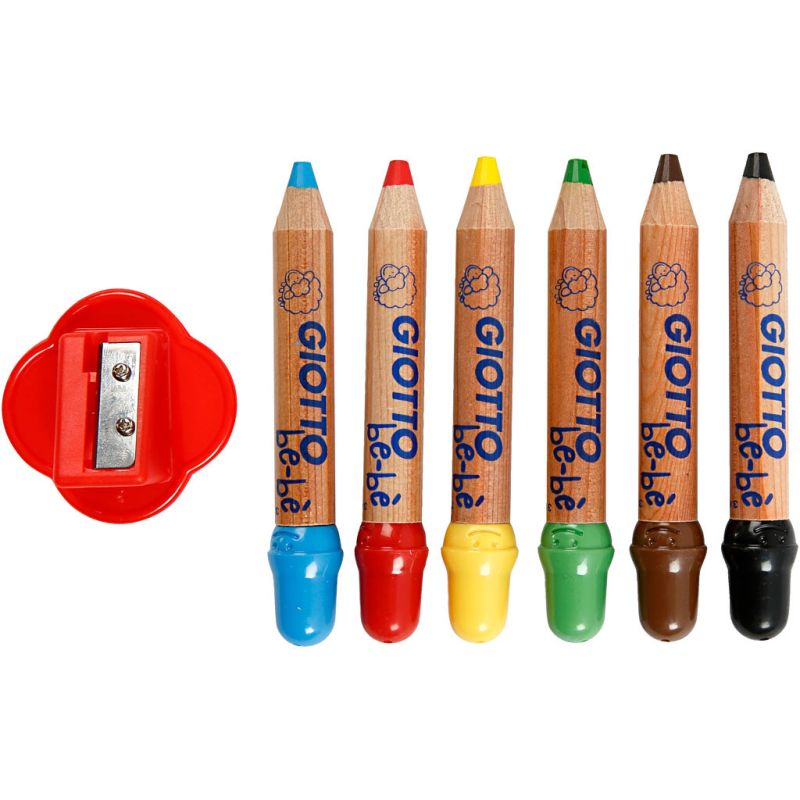 Colour Pencils 6x13mm 6pcs assorted