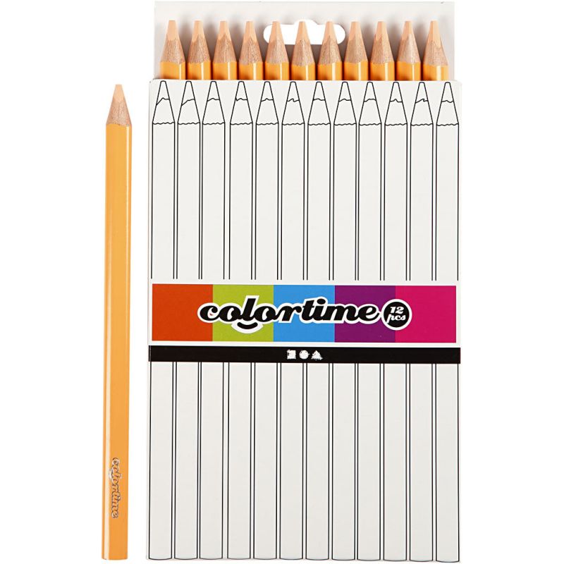 Colortime colour pencil 5mm jumbo12