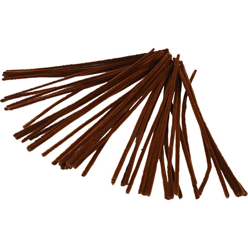 Pipe Cleaners 30x0.6cm 50pcs brown