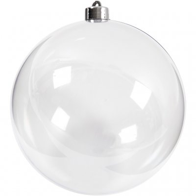 2 part Plastic Bauble - 15.6cm