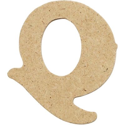 Creativ - Wooden Letter Q - 4cm (10pk)