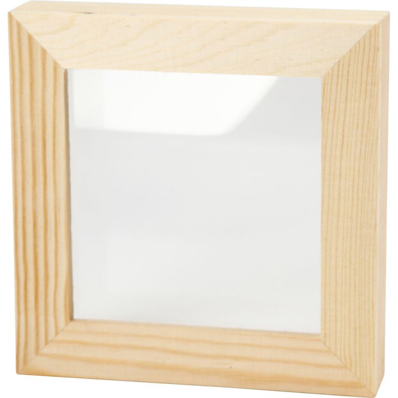 3D Frame 12.3x12.3x2.5cm 1pc pine