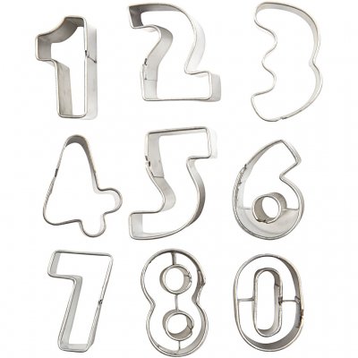 Clay Cutters - Small Numbers 10 assorted shapes - 37002