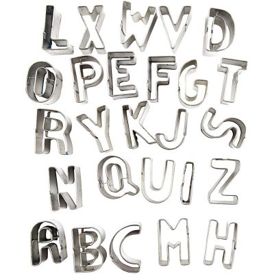 Clay Cutters - Small Letters 26 assorted shapes - 37001