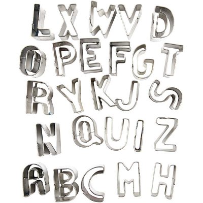 Clay Cutters - Small Letters26 assorted shapes - 37001
