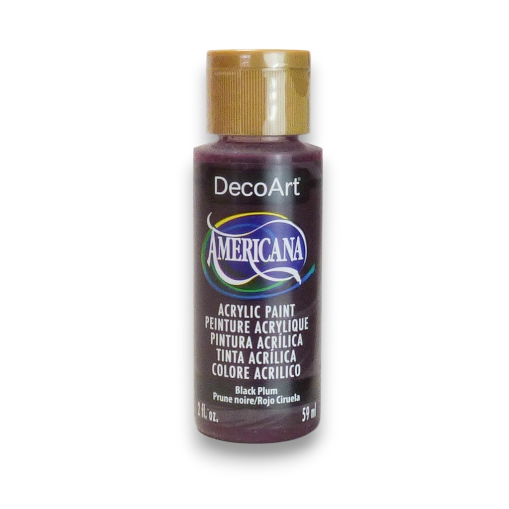 DecoArt Americana Acrylic - Black Plum (2oz)