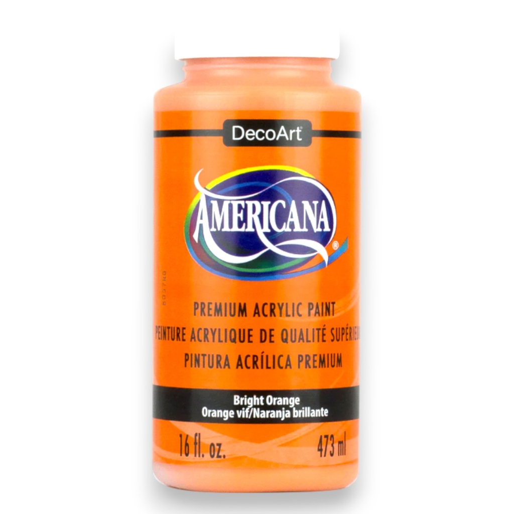 DecoArt Americana Acrylic - Bright Orange (16oz)