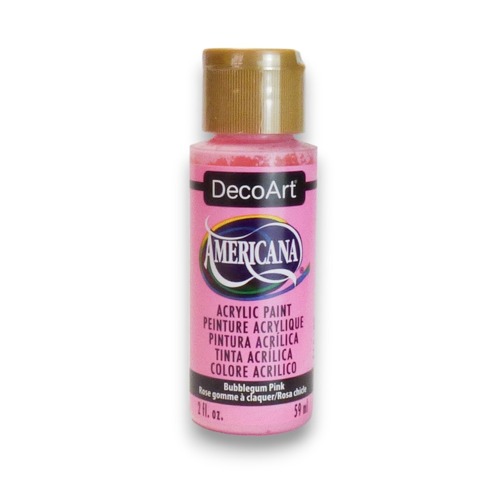 DecoArt Americana Acrylic - Bubble-Gum Pink (2oz)