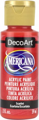 DecoArt Americana Acrylic - Scarlet (2oz)