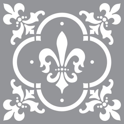 Fleur de Lis Tile Stencil