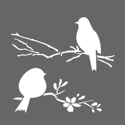 Bees &amp; Birds Stencil Pack of 2