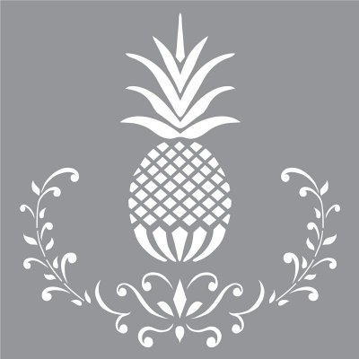 Posh Pineapple Stencil