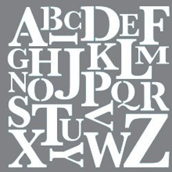 From A to Z Stencil