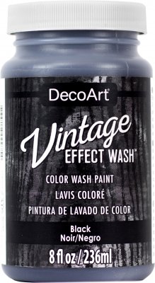 Black Vintage Effect Wash 8oz