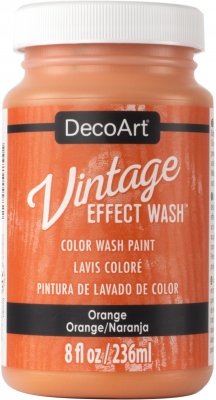 Orange Decoart Vintage Effect Wash 8oz