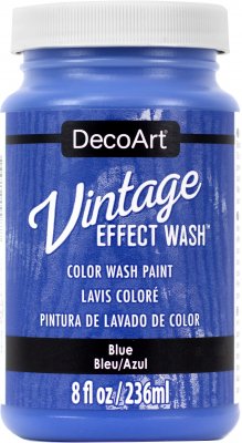 Blue Vintage Effect Wash