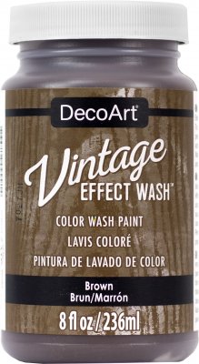 Brown Vintage Effect Wash 8oz