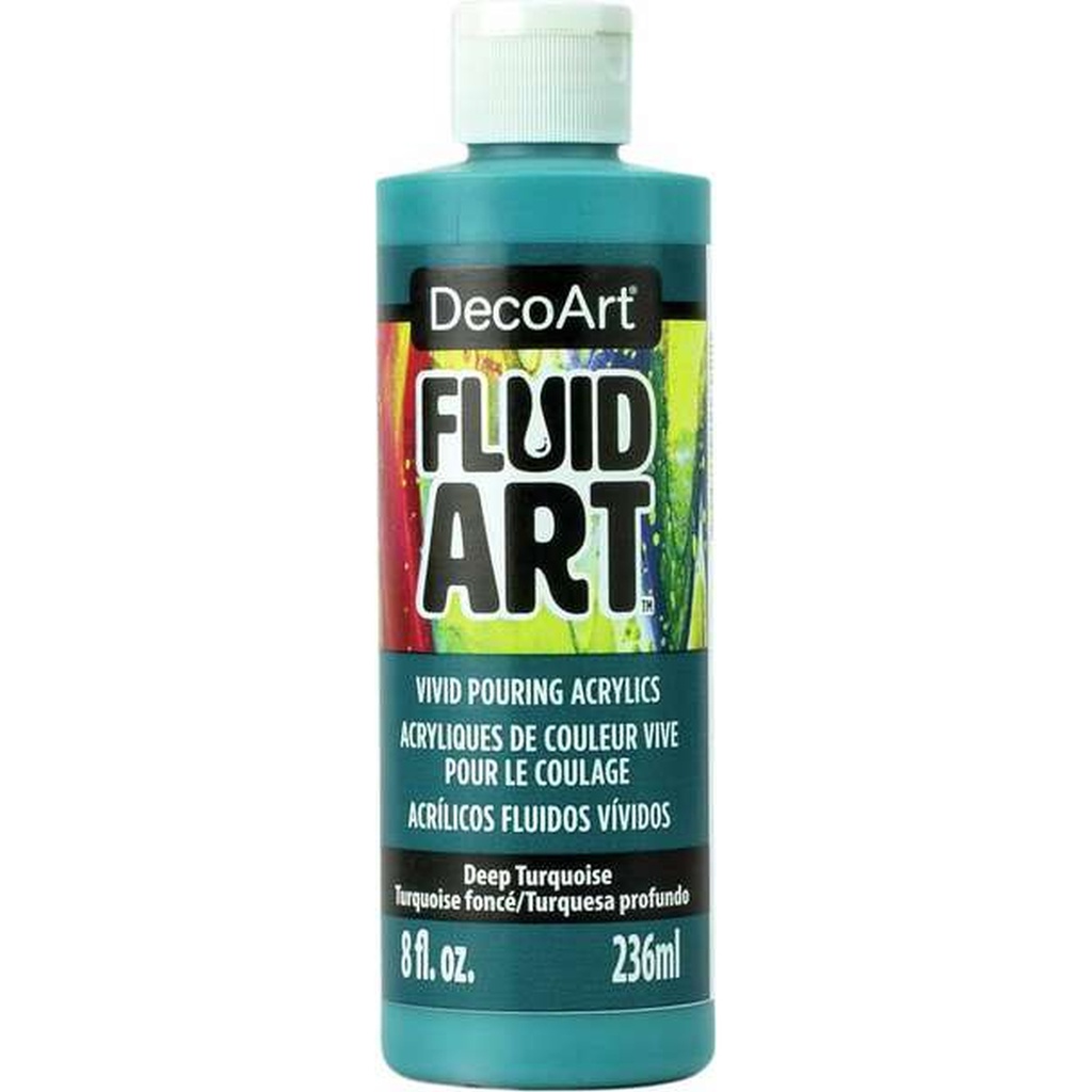 Fluid Art Ready to Pour - Deep Turquoise 8oz.