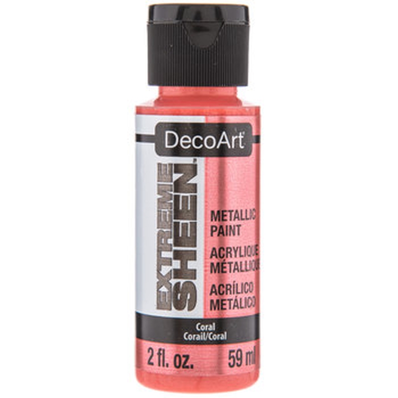 DecoArt Extreme Sheen Metallic Paint - Coral (2oz)