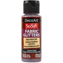 DecoArt Glitter Fabric Paint 2oz - Autumn Flame 