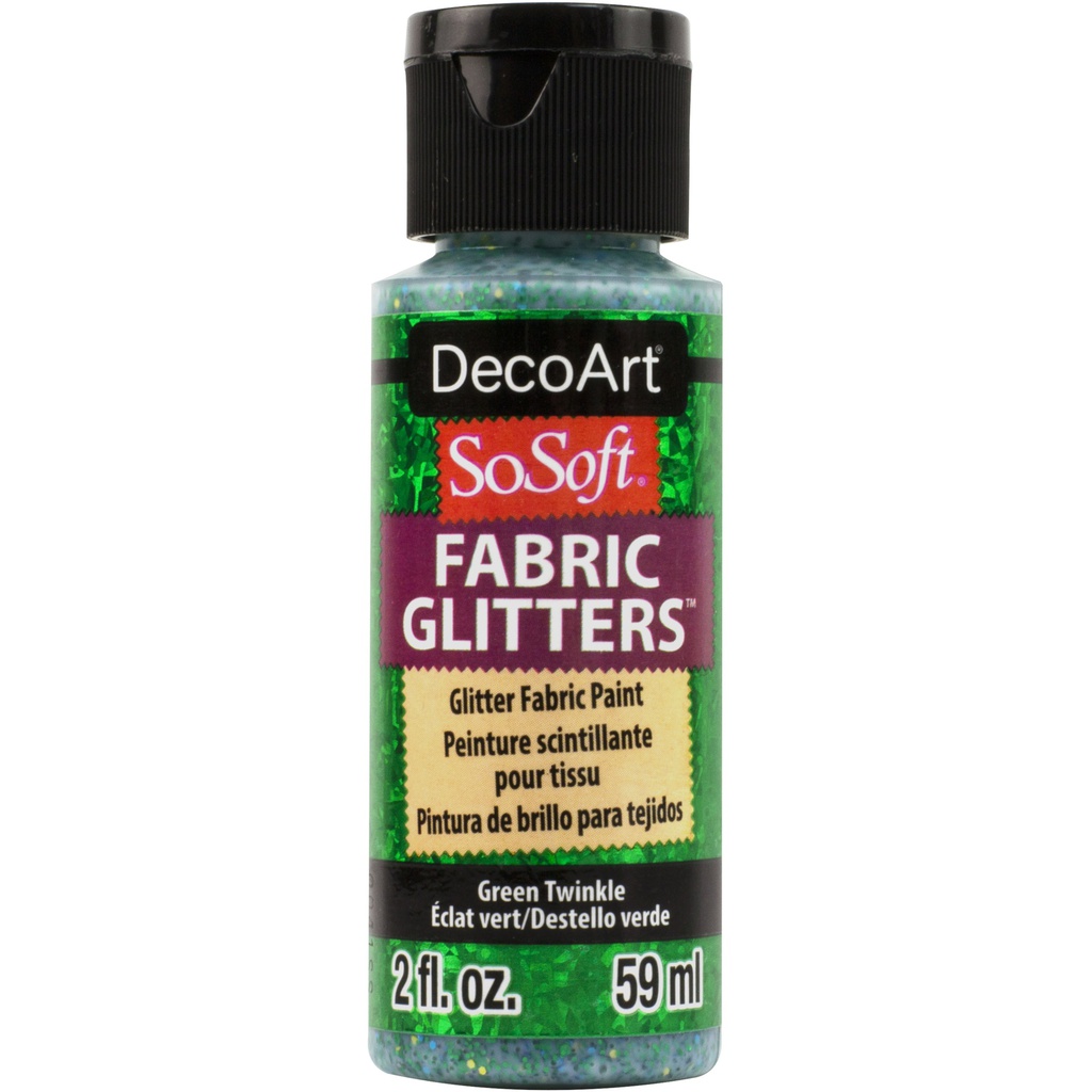 Green Twinkle Fabric Paint