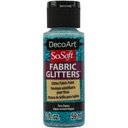 DecoArt SoSoft Glitter Fabric Paint 2oz - Sea Aqua