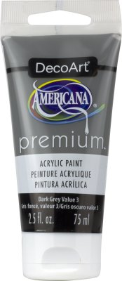 Dark Grey Value 3 Premium Acrylic