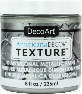 DecoArt Americana Decor Texture Metallics - Silver