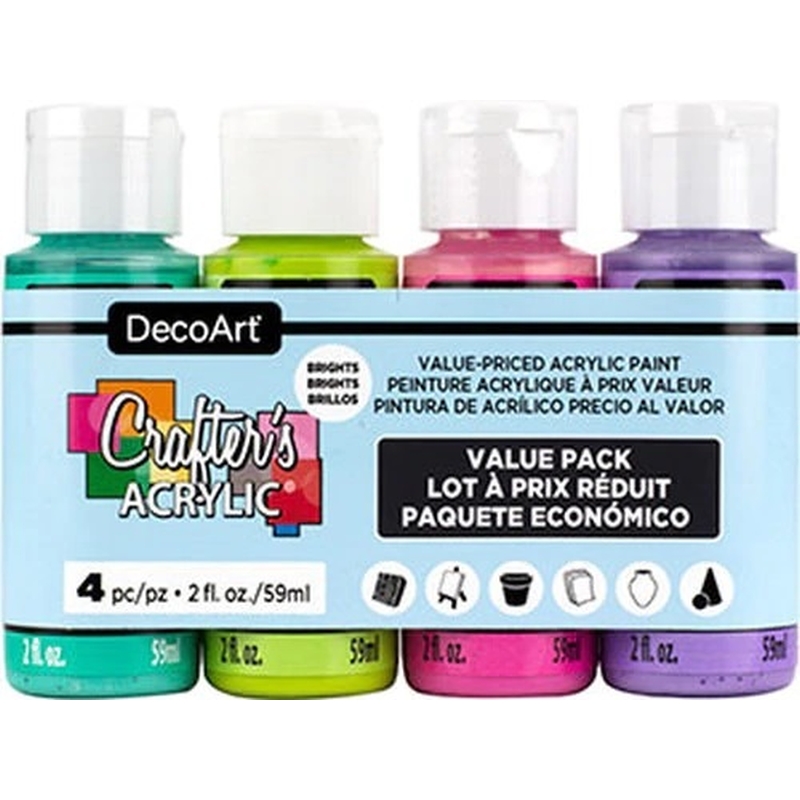 4ct Crafters Acrylic Brights Value