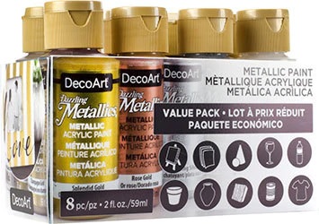 8 Colour Dazzling Metallics Value Pack