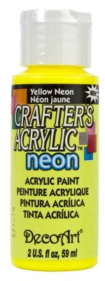 Yellow Neon Crafters Acrylic 2oz