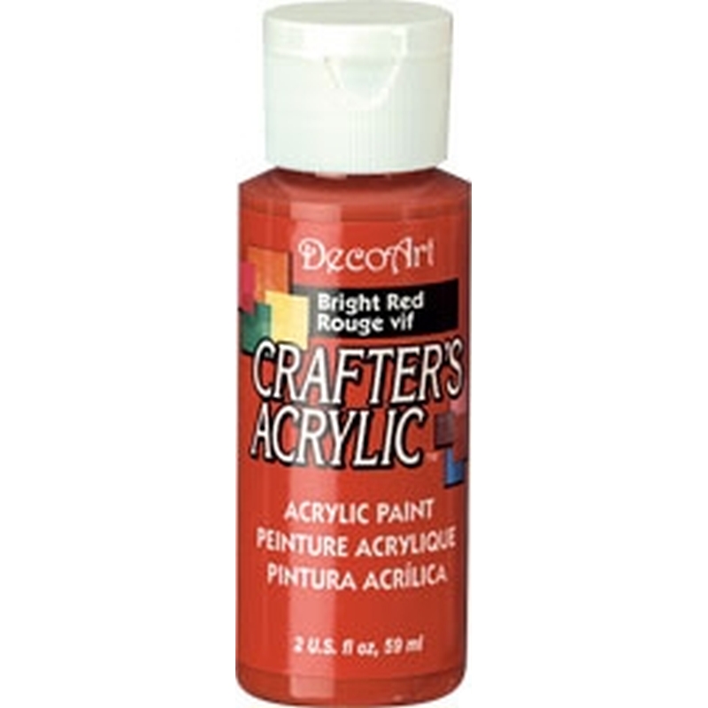 Bright Red Crafters Acrylic 2oz