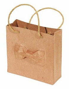 Bag with knot ribbon relief