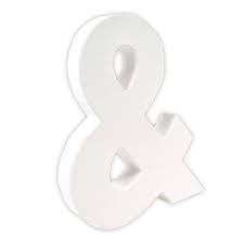 20.5cm, Letter & (ampersand)