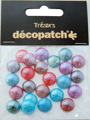 Pack of 24 gems, 1cm – Pearl F