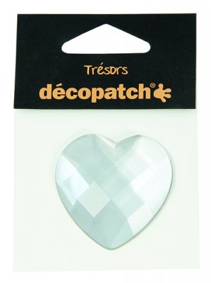 Pack of 1 heart, 4.5cm – White