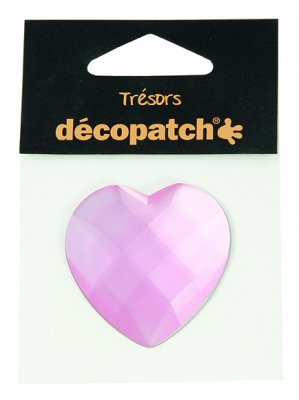 #BCS~Pack of 1 heart, 4.5cm – Pink