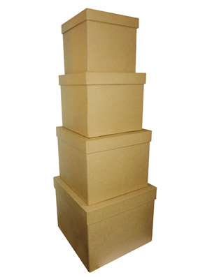 Set of 4 Square Boxes