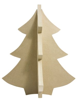 3D 4 facing Christmas tree