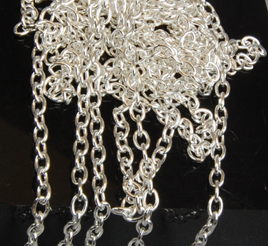 Silver Double Cufflink Chain 1