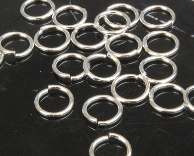 #BCS~Silver 9mm Jump Ring pack 20