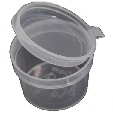 Empty Fillable Flip top Pot Large 30ml -100 pack