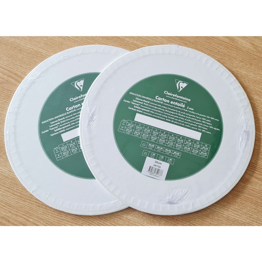 Canvas Board round 30cm Pack of 2